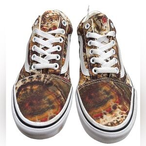 Vans Old Skool Brown Tie Dye Skate Shoes Men 4.5/Women 6